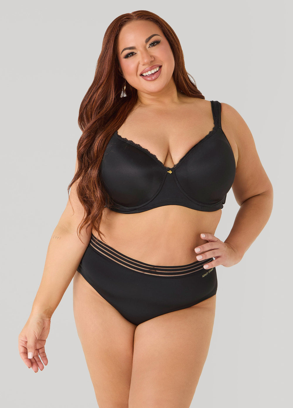 Sheer Waist Microfiber Briefs Caribbean Sea | Ashley Stewart