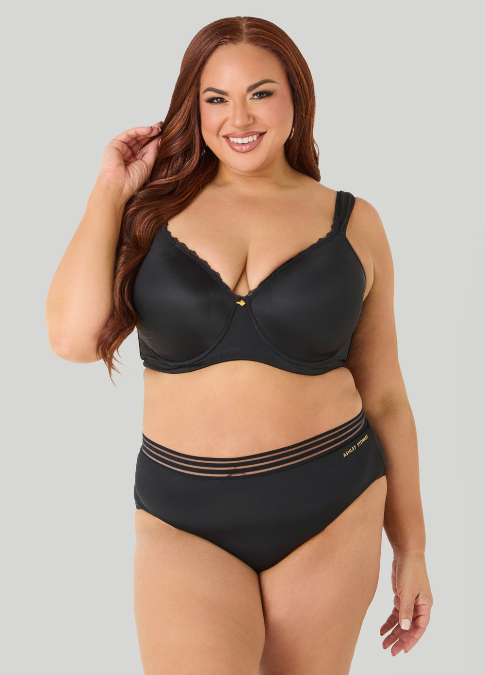 Sheer Waist Microfiber Briefs Caribbean Sea | Ashley Stewart