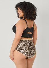 Animal Print Stretch Cotton Briefs Brown Animal | Ashley Stewart