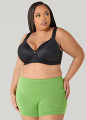 Seamless High Waist Boyshorts Black | Ashley Stewart