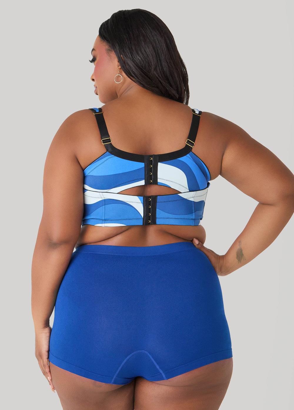 High Waist Seamless Boyshorts Sodalite | Ashley Stewart