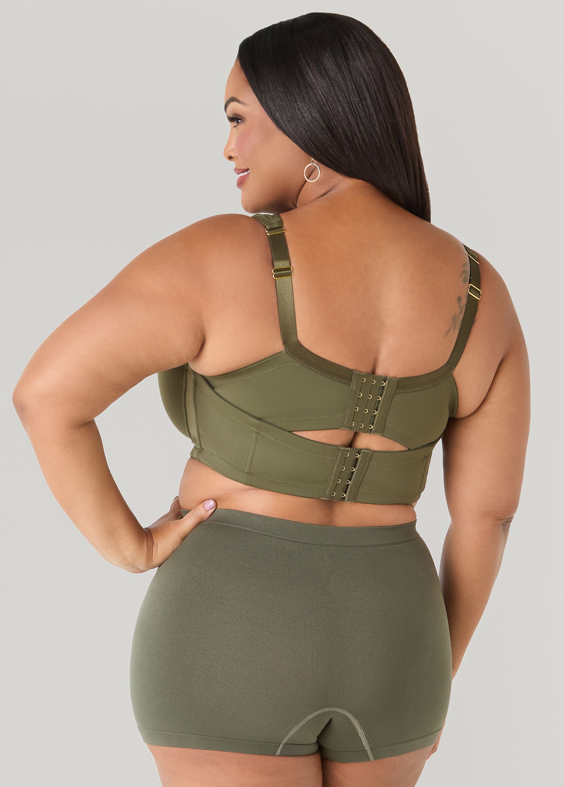 High Waist Seamless Boyshorts Sodalite | Ashley Stewart