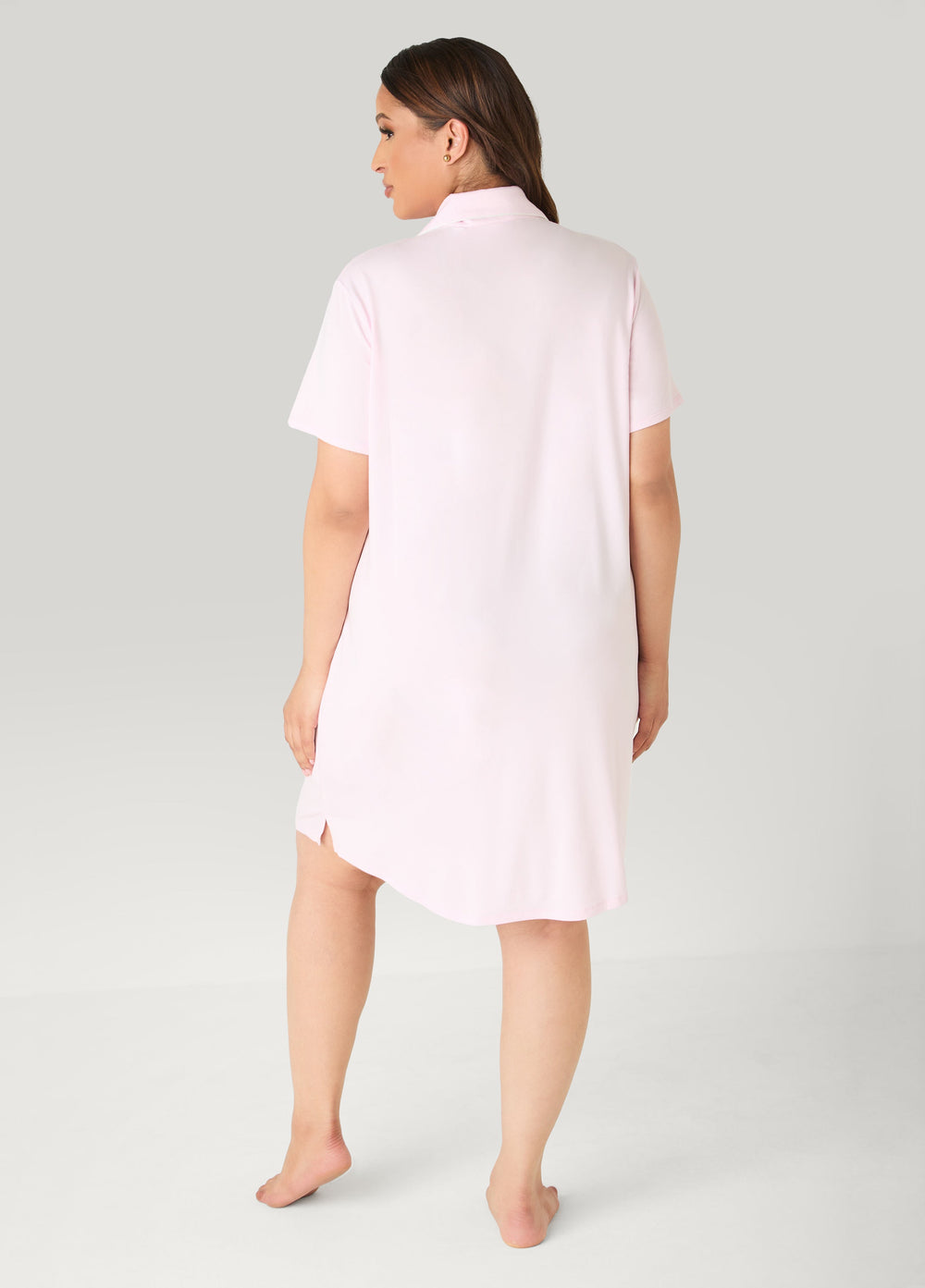 Moon To Noon Teddy Bear Sleepshirt Shell Coral | Ashley Stewart
