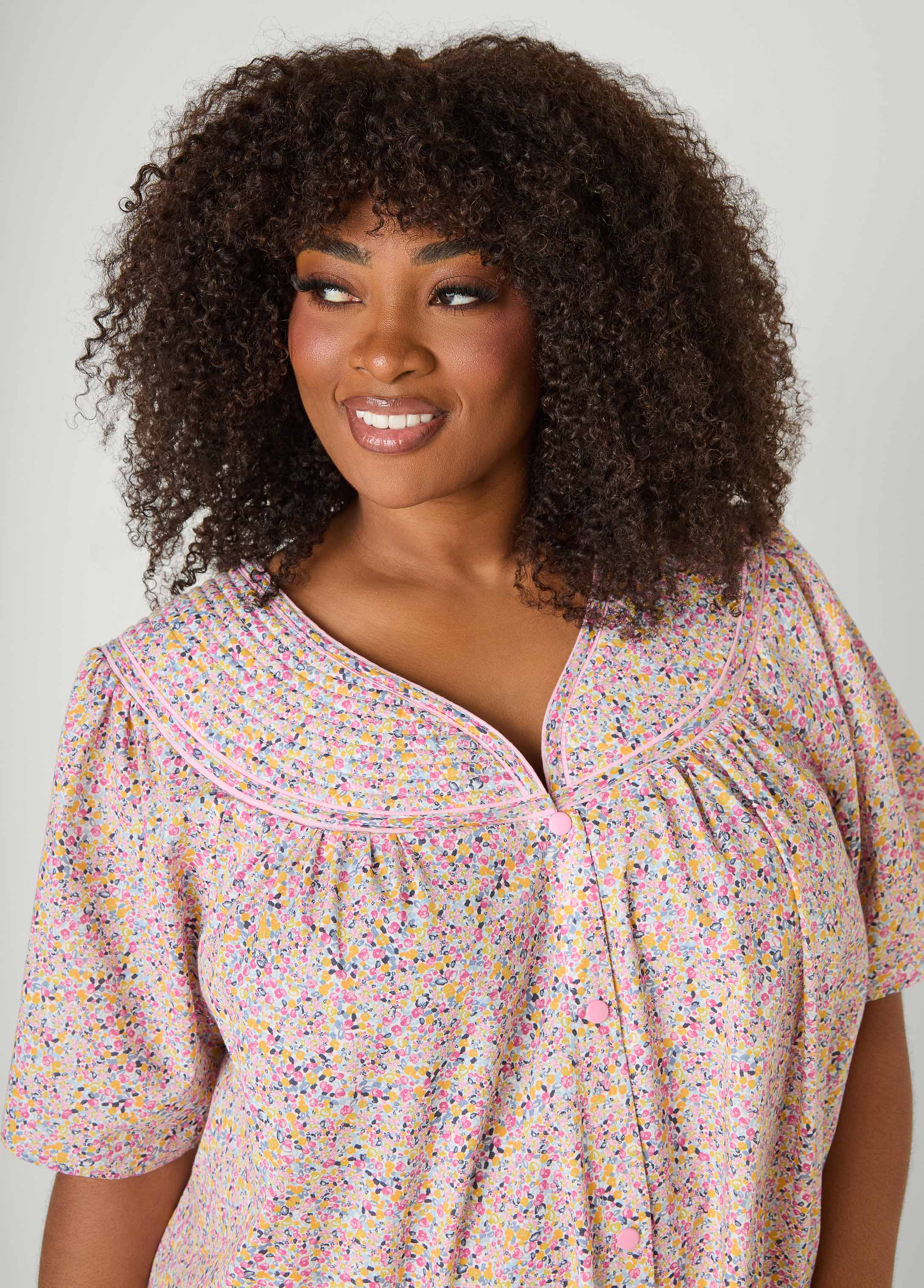 Moon To Noon Floral Sleep Dress Multi | Ashley Stewart