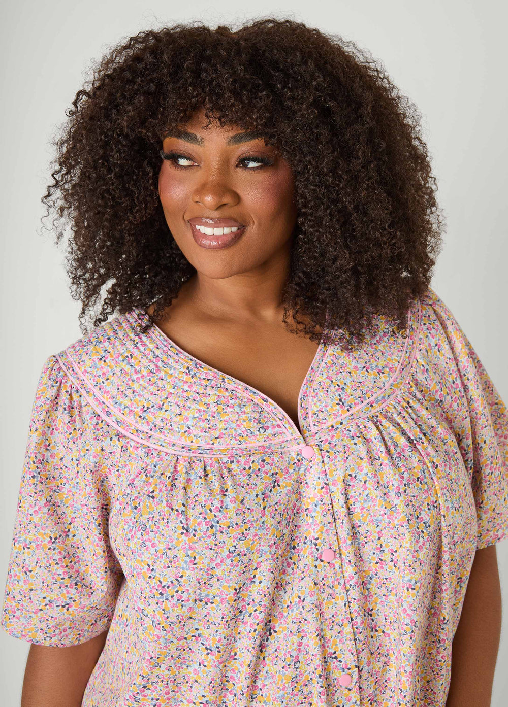 Moon To Noon Floral Sleep Dress Multi | Ashley Stewart