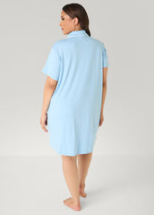 Moon To Noon Shine Sleepshirt Blue | Ashley Stewart