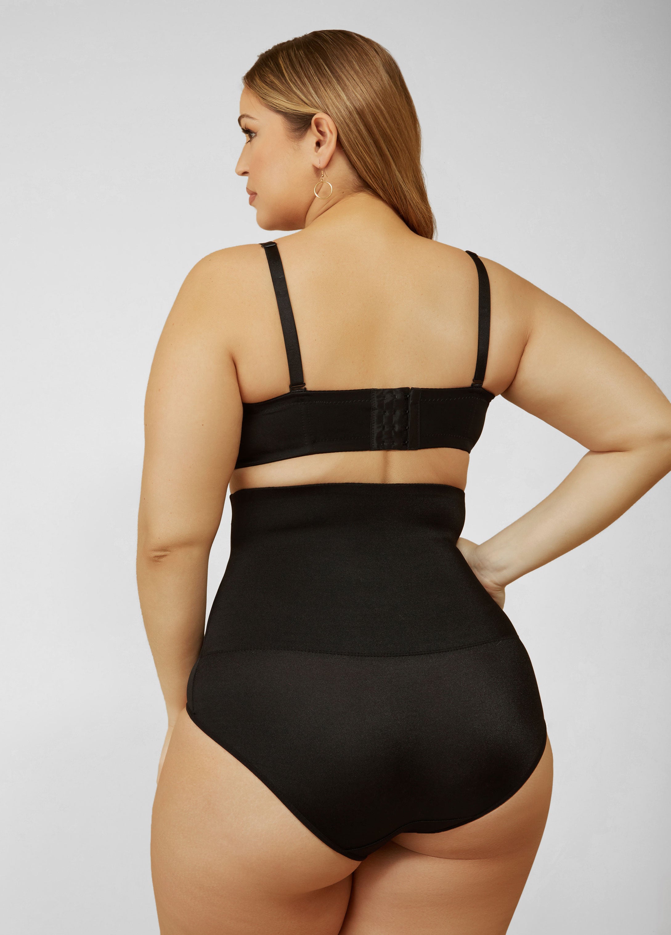 Extra Firm Shaping Briefs Black | Ashley Stewart