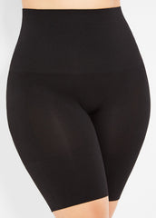Firm Long Leg Shaper Shorts Black | Ashley Stewart