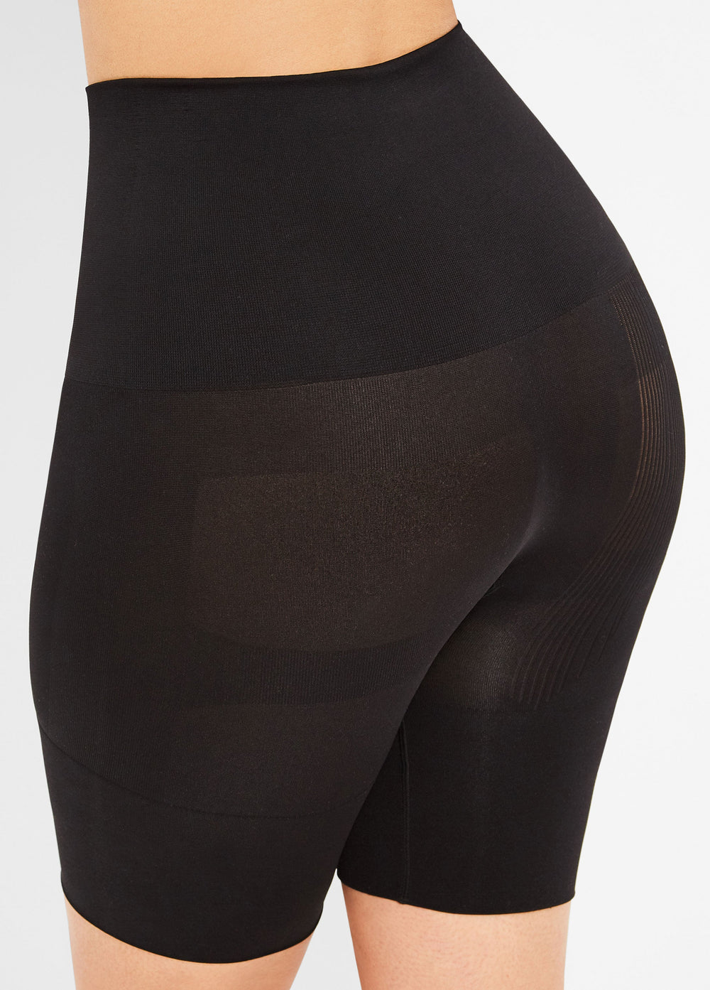 Firm Long Leg Shaper Shorts Black | Ashley Stewart