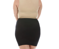 InstantFigure Shapewear Slip Skirt Black | Ashley Stewart