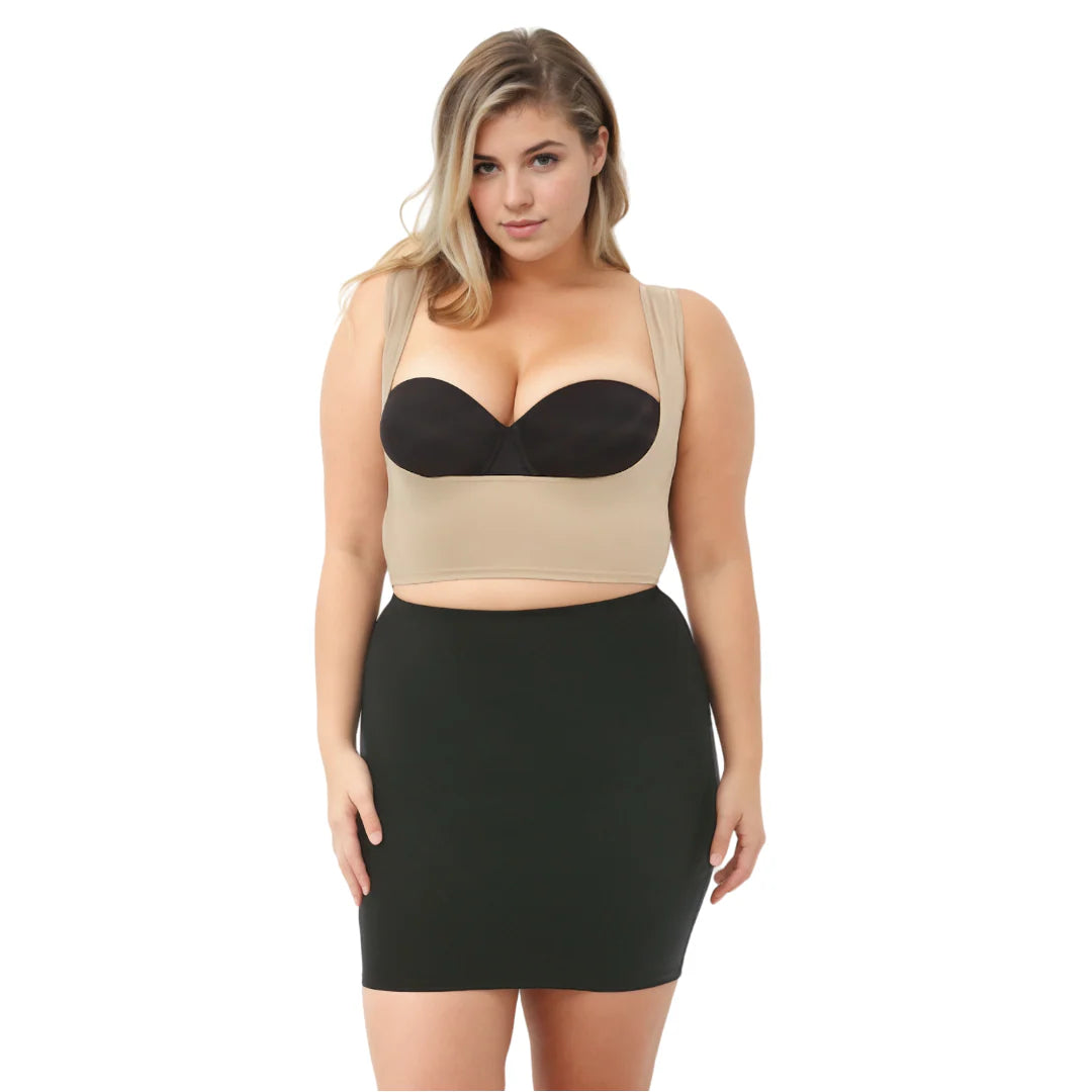 InstantFigure Shapewear Slip Skirt Black | Ashley Stewart