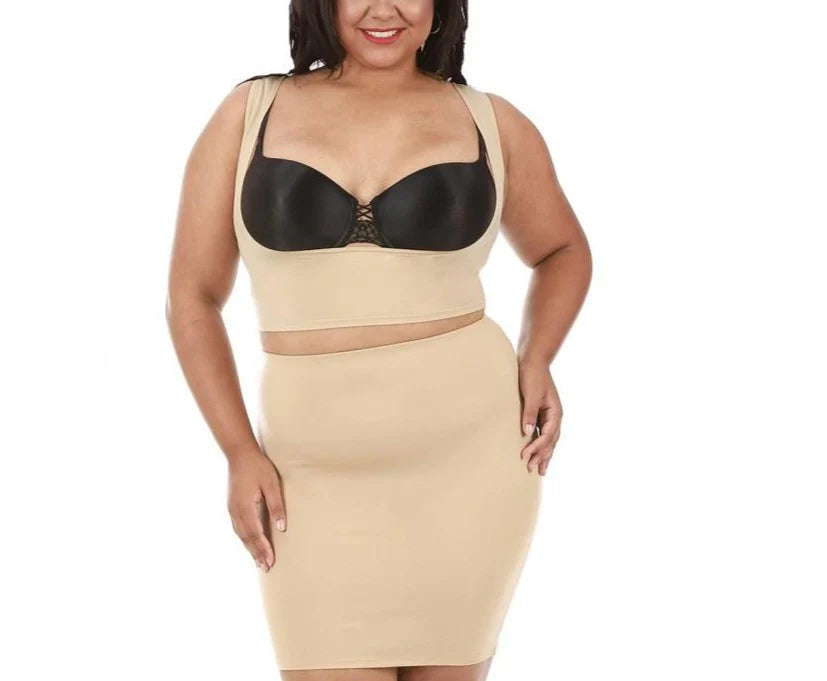 InstantFigure Shapewear Slip Skirt Black | Ashley Stewart
