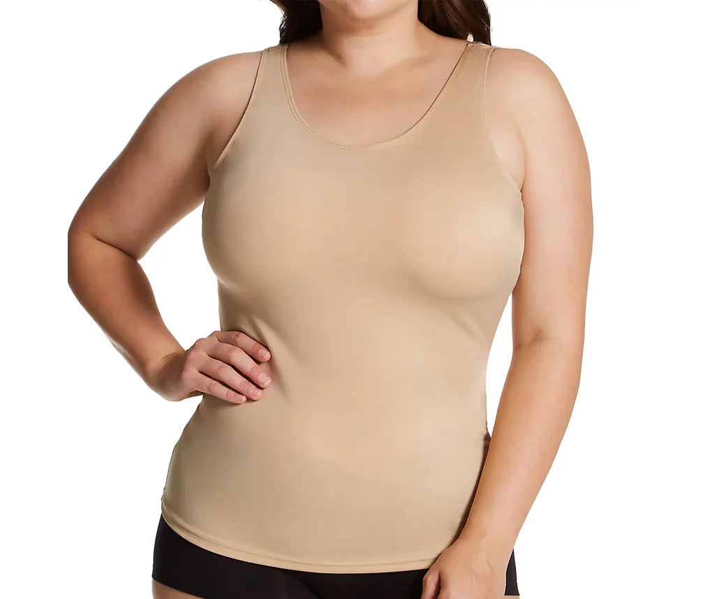 InstantFigure Compression Shapewear Tank Black | Ashley Stewart
