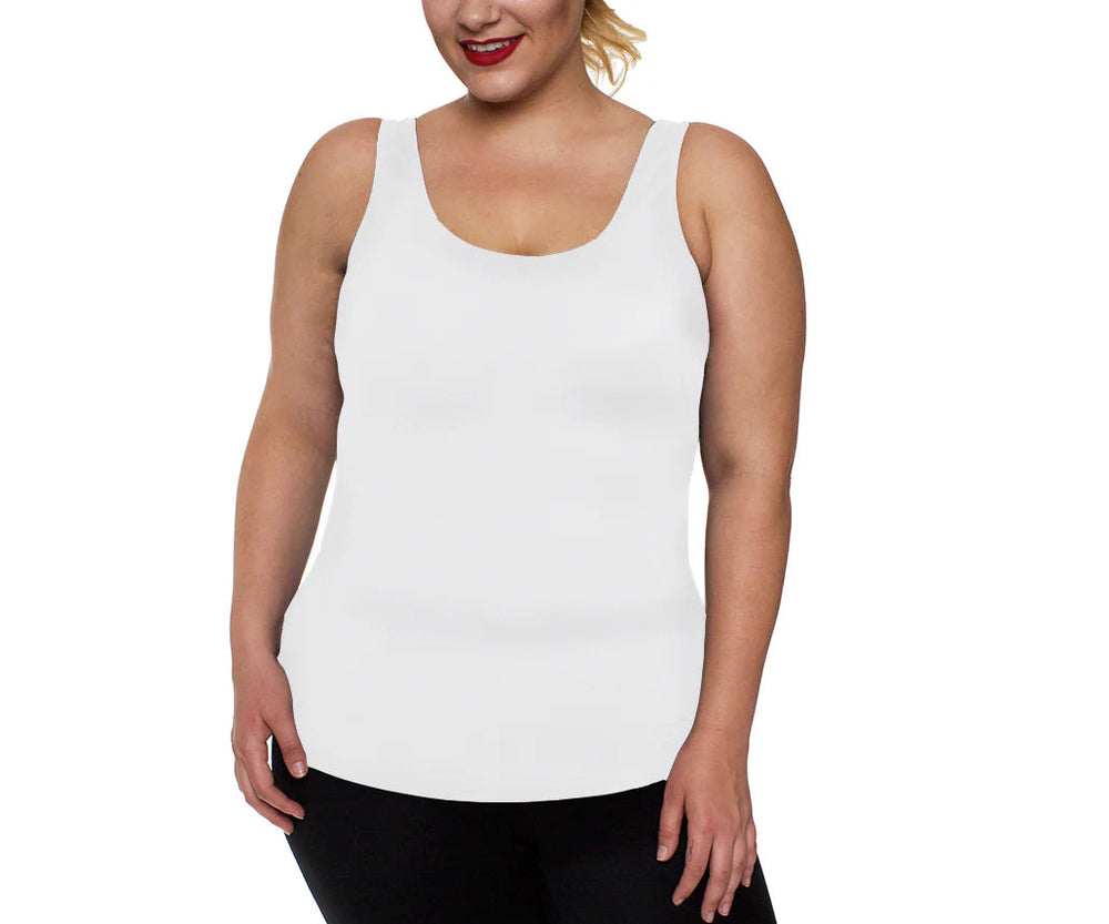 InstantFigure Compression Shapewear Tank Black | Ashley Stewart