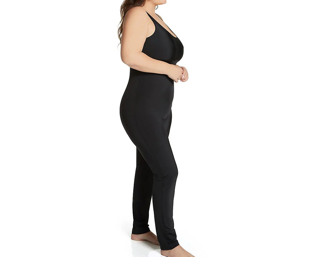 InstantFigure Shapewear Jumpsuit Black | Ashley Stewart