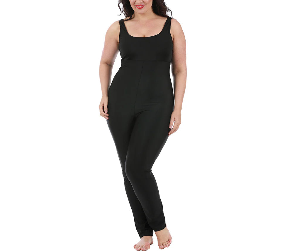InstantFigure Shapewear Jumpsuit Black | Ashley Stewart