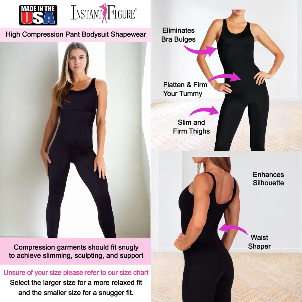 InstantFigure Shapewear Jumpsuit Black | Ashley Stewart