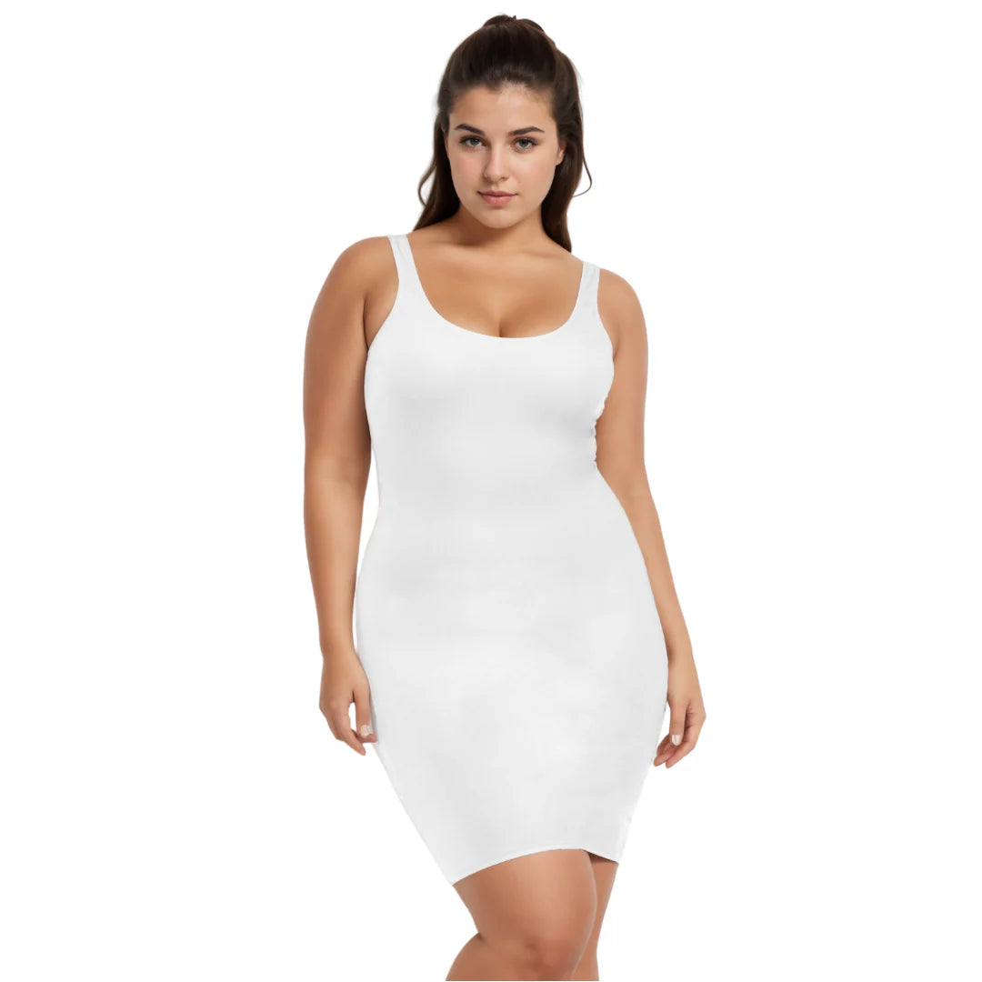 InstantFigure Shapewear Tank Dress Black | Ashley Stewart