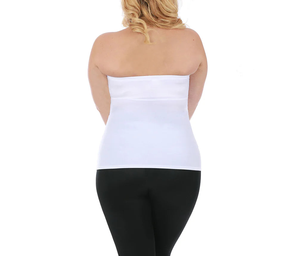 InstantFigure Strapless Bandeau Top Black | Ashley Stewart