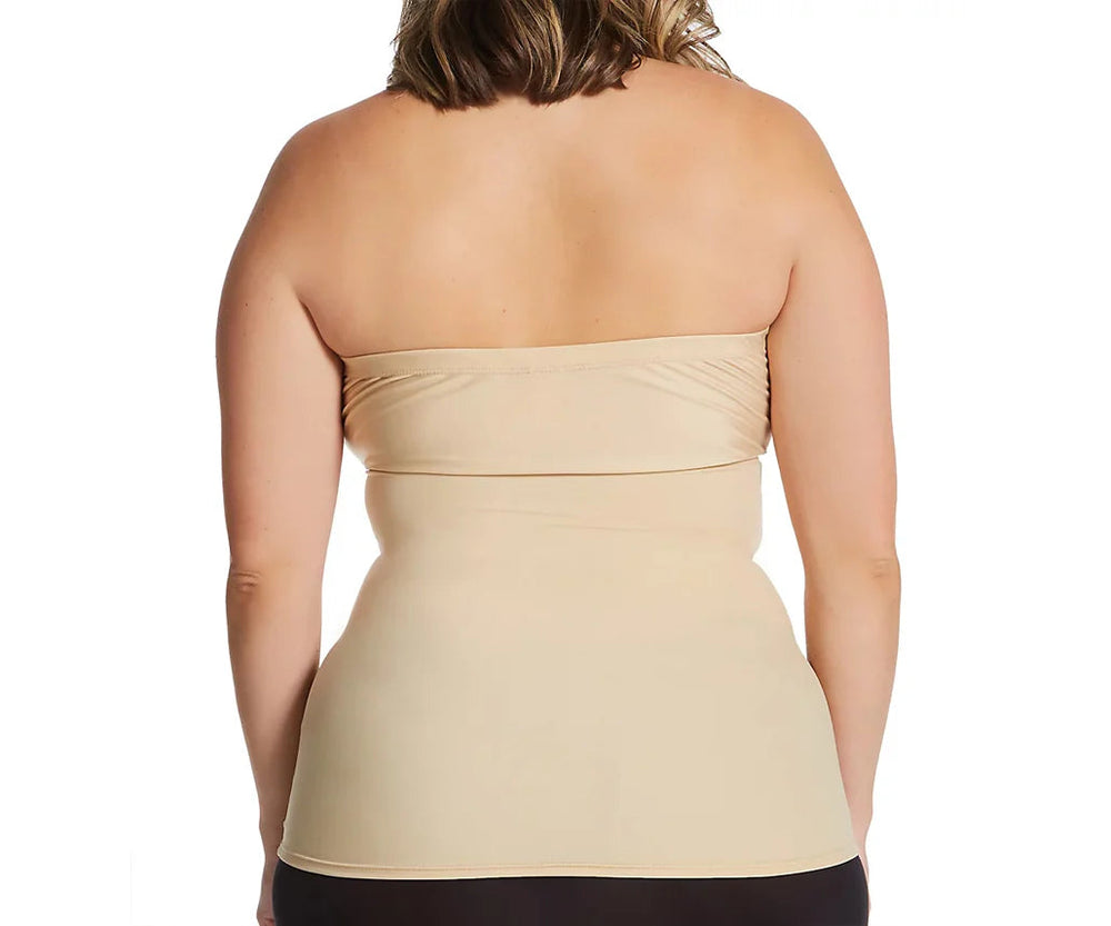 InstantFigure Strapless Bandeau Top Black | Ashley Stewart