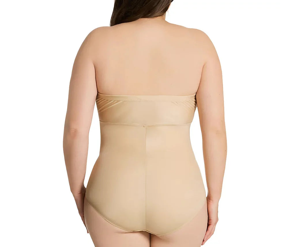 InstantFigure Bandeau Shapewear Bodysuit Black | Ashley Stewart