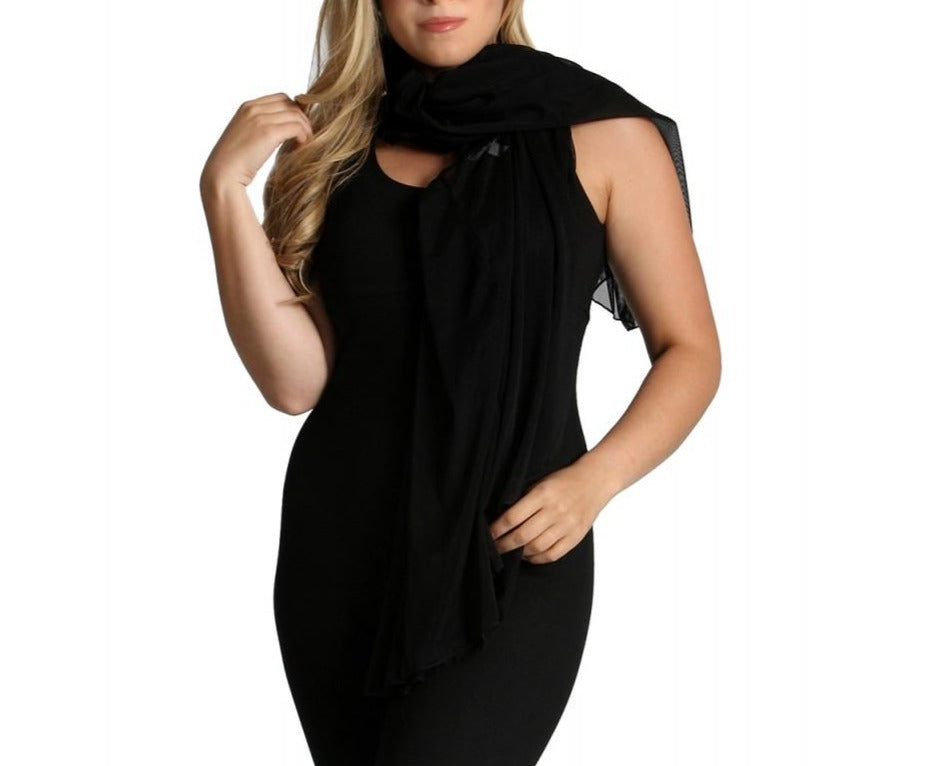 InstantFigure Short Mesh Coverup Black | Ashley Stewart