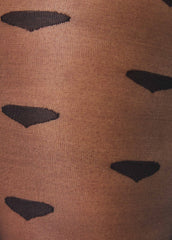 Hearts Footed Tights Black | Ashley Stewart
