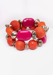 Textured Beaded Bracelets Multi | Ashley Stewart