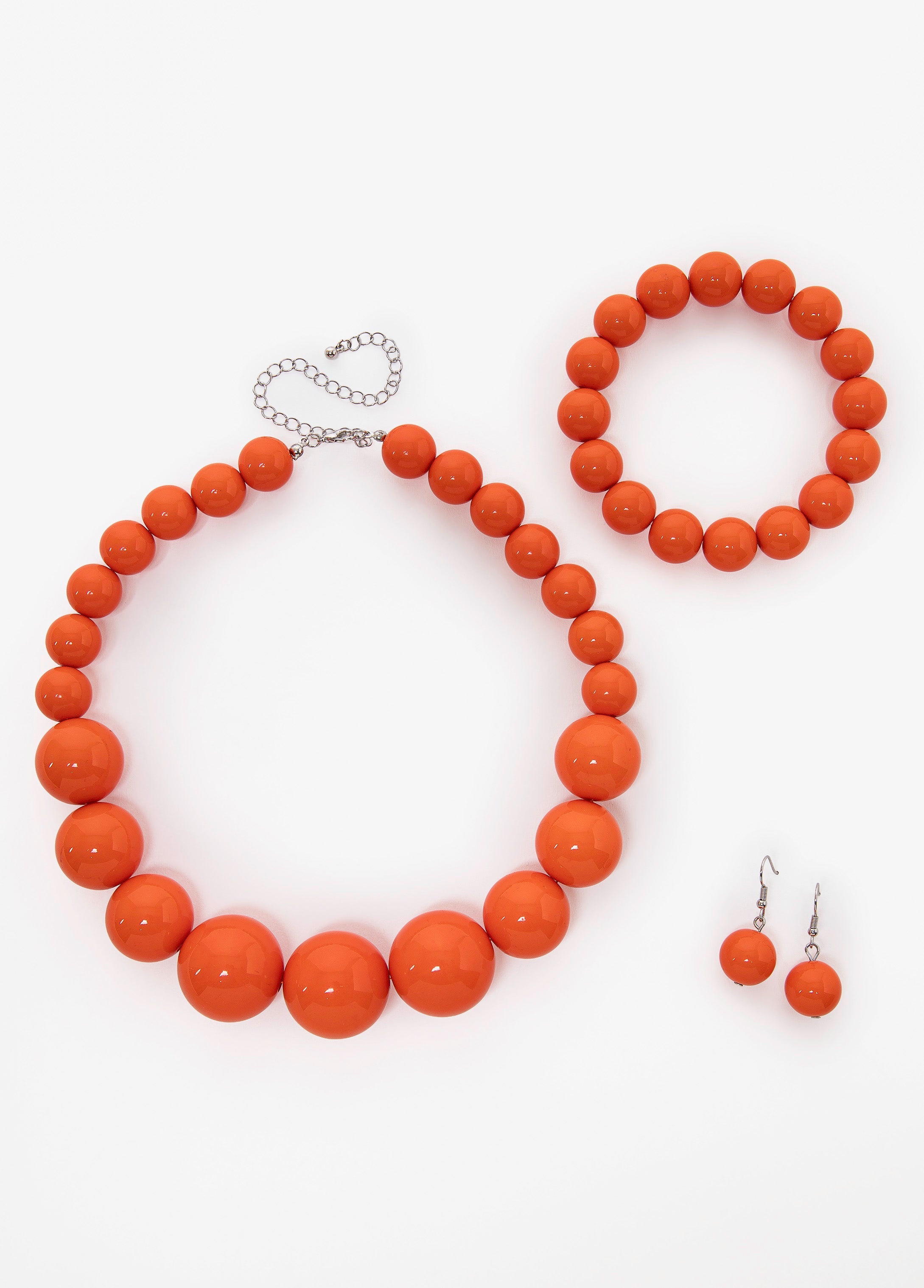 Beaded Three Piece Necklace Set Spectra Yellow | Ashley Stewart