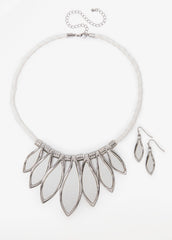 Denim Necklace Set Denim | Ashley Stewart