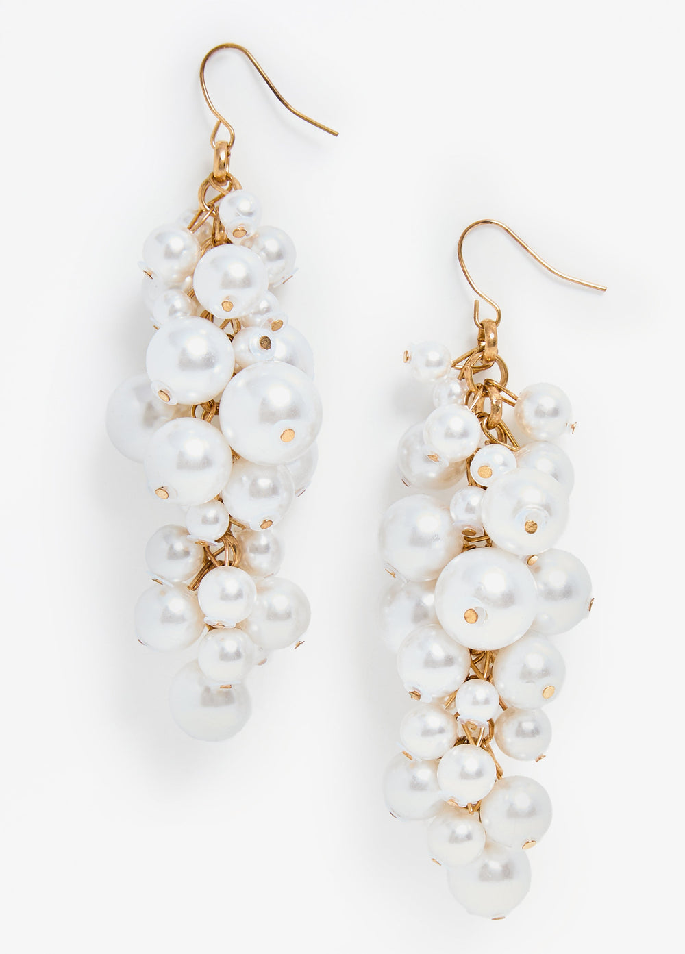 Cluster Faux Pearl Earrings Pearl | Ashley Stewart