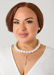 Layered Cross Necklace Set Gold | Ashley Stewart