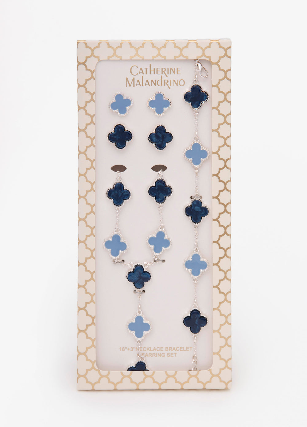 Four Piece Clover Necklace Set Victoria Blue | Ashley Stewart