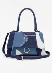 Patchwork Denim Crossbody Bag Denim | Ashley Stewart