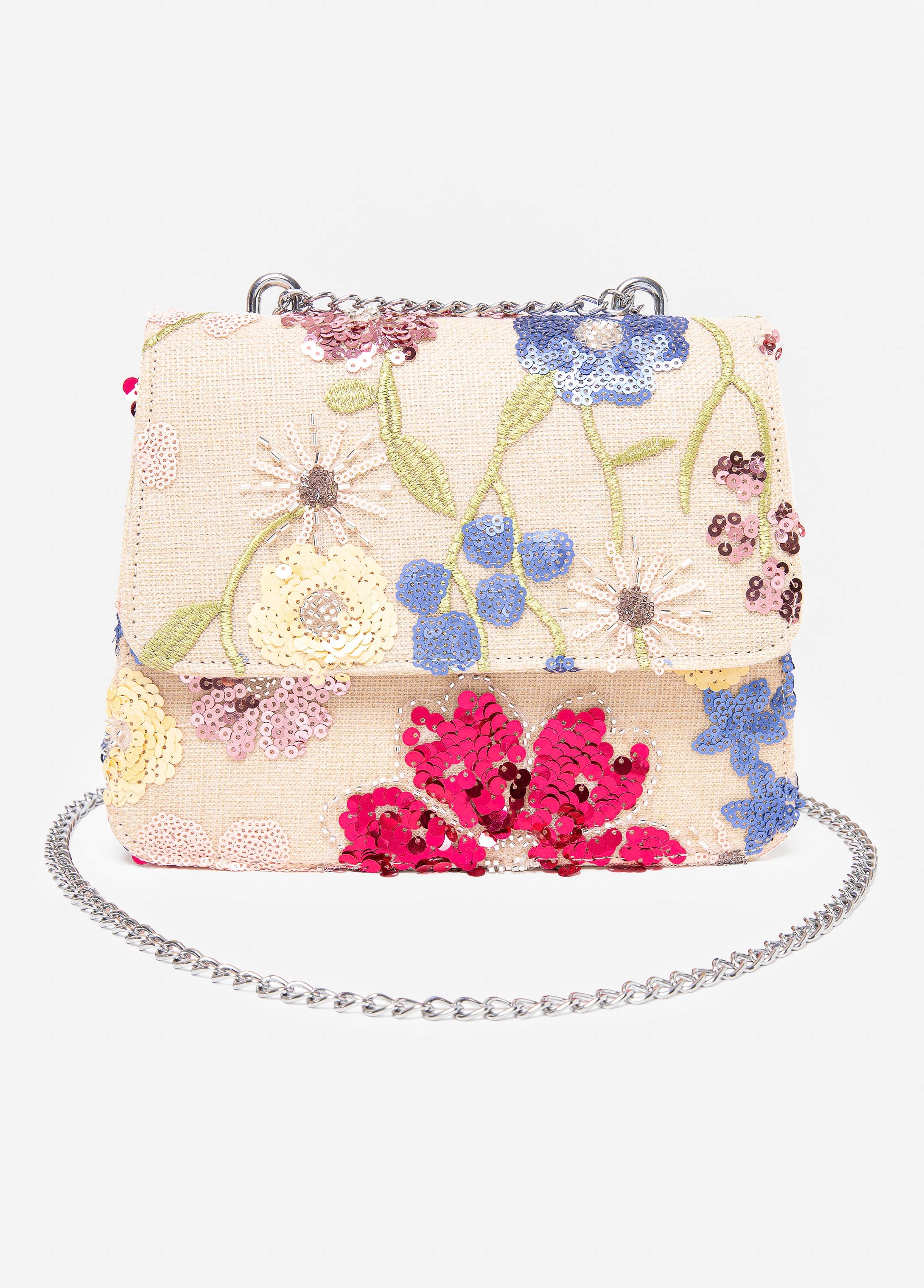 Floral Shoulder Bag Blush | Ashley Stewart