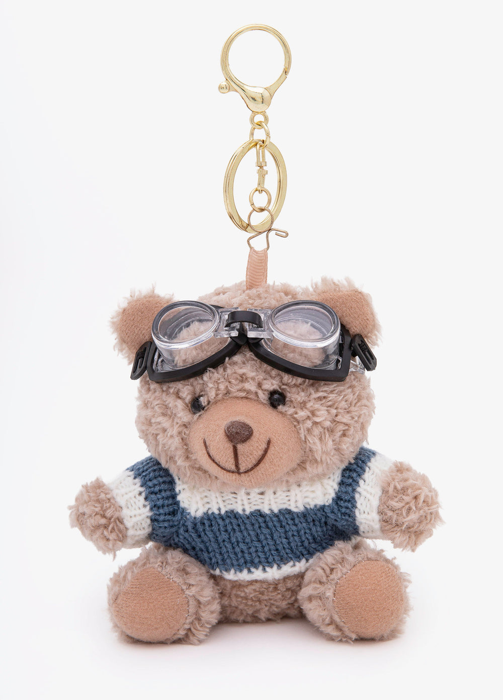 Plush Teddy Bag Charm Brown | Ashley Stewart