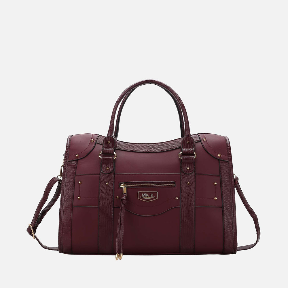 Patricia Weekender Bag Mauve | Ashley Stewart