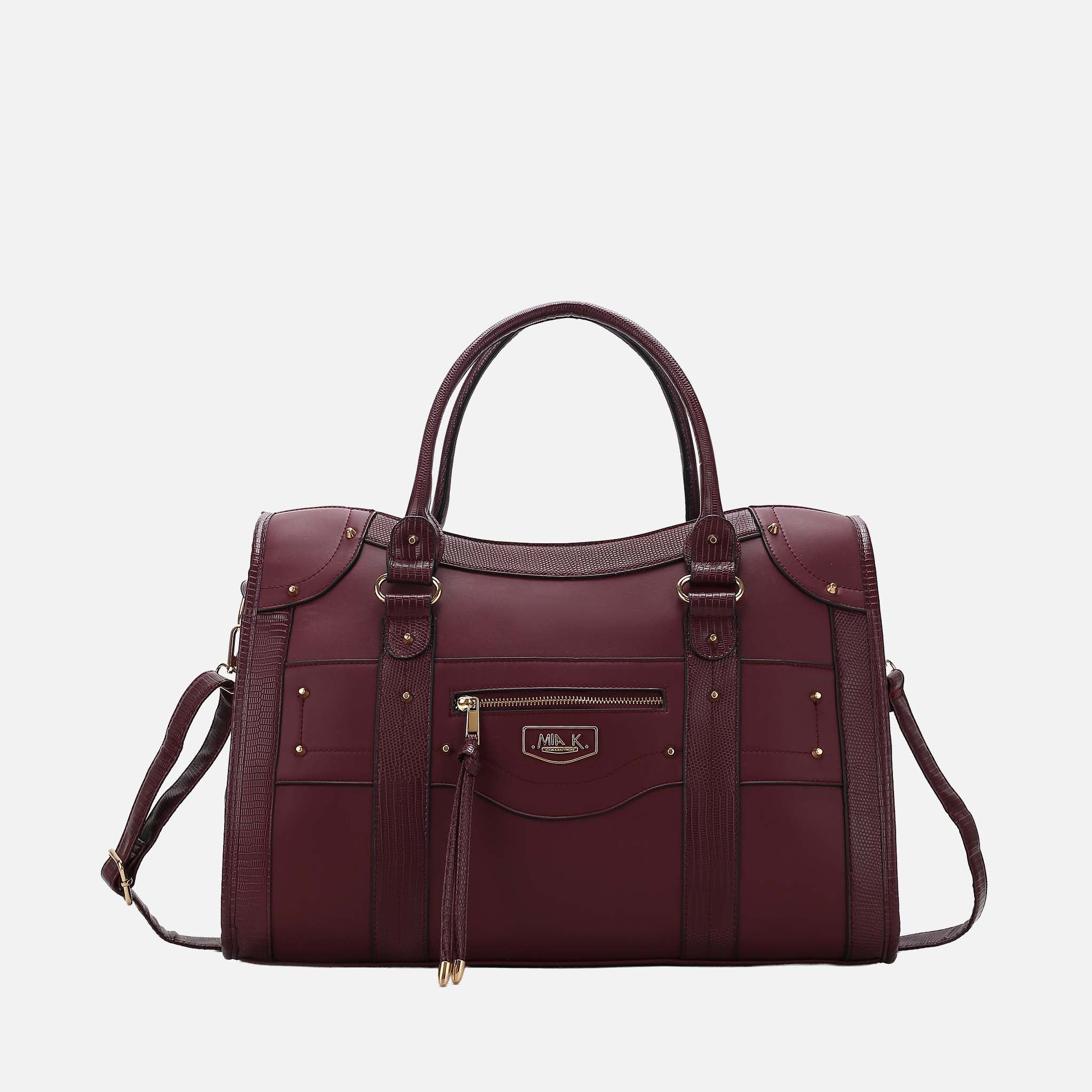 Patricia Weekender Bag Mauve | Ashley Stewart