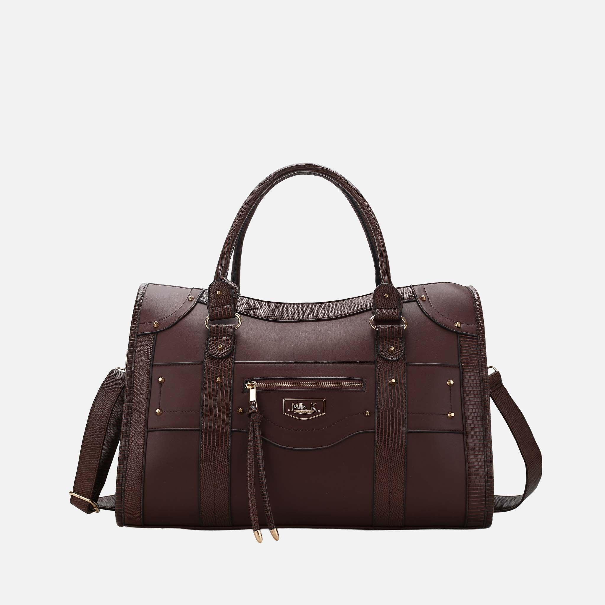 Patricia Weekender Bag Mauve | Ashley Stewart