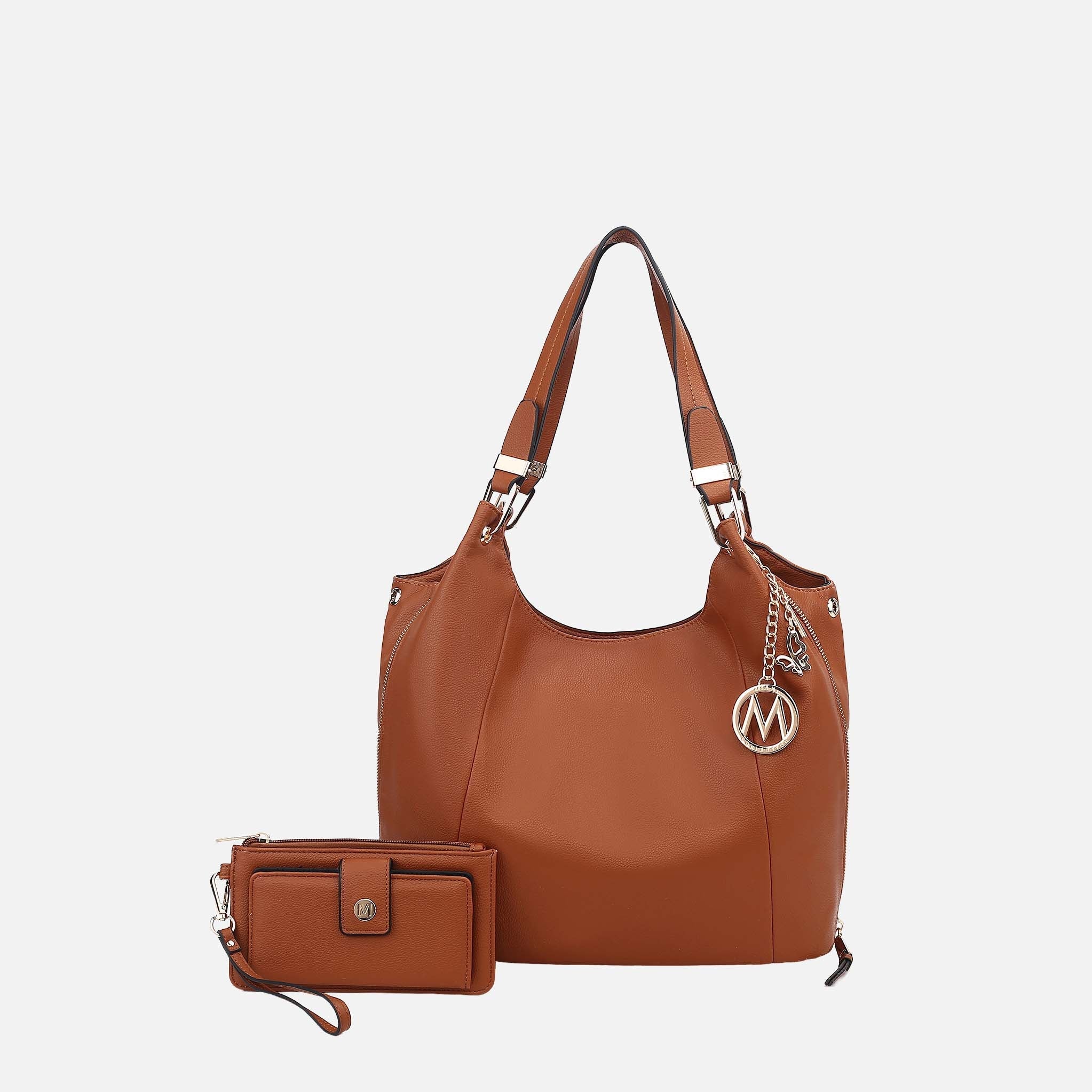 Calina Shoulder Bag Beige | Ashley Stewart