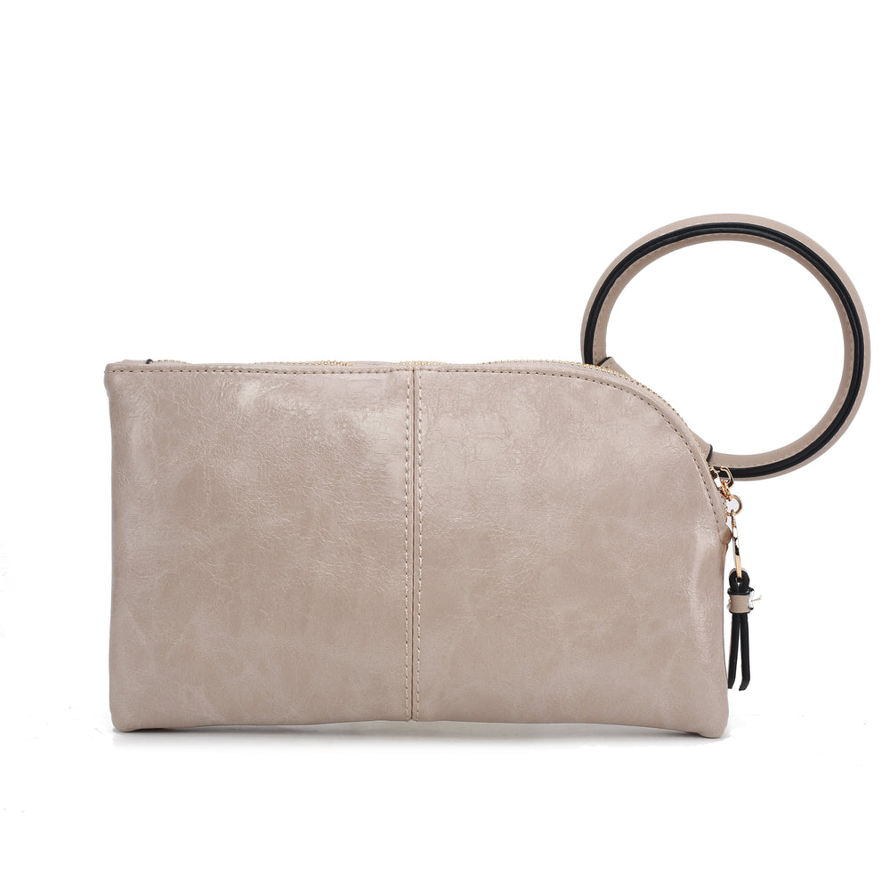 Simone Textured Wristlet Charcoal Grey | Ashley Stewart