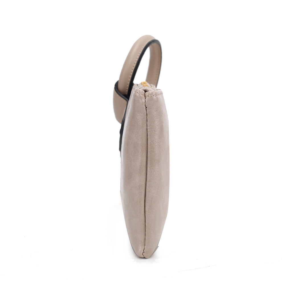 Simone Textured Wristlet Charcoal Grey | Ashley Stewart