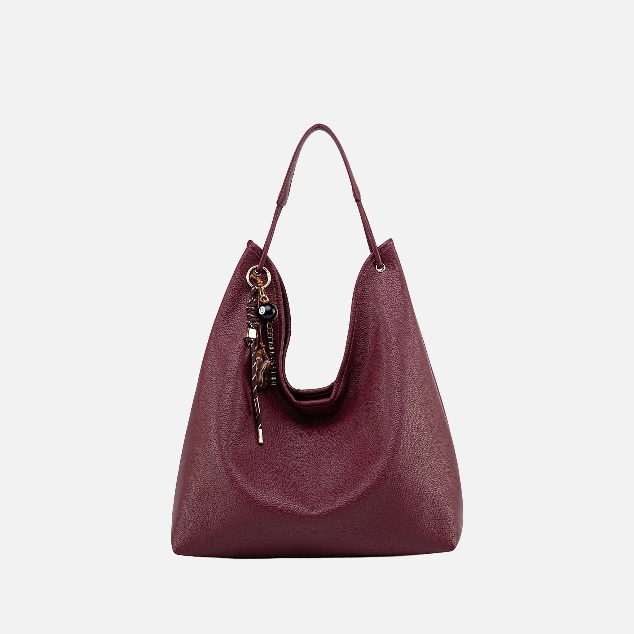Eloa Hobo Bag Set Black | Ashley Stewart