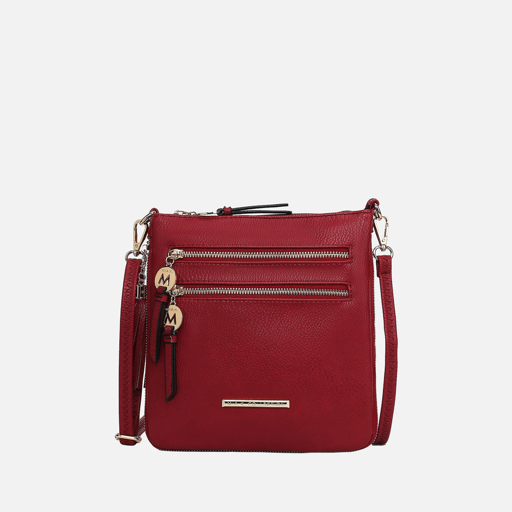 Angelina Expandable Crossbody Bag Beige | Ashley Stewart