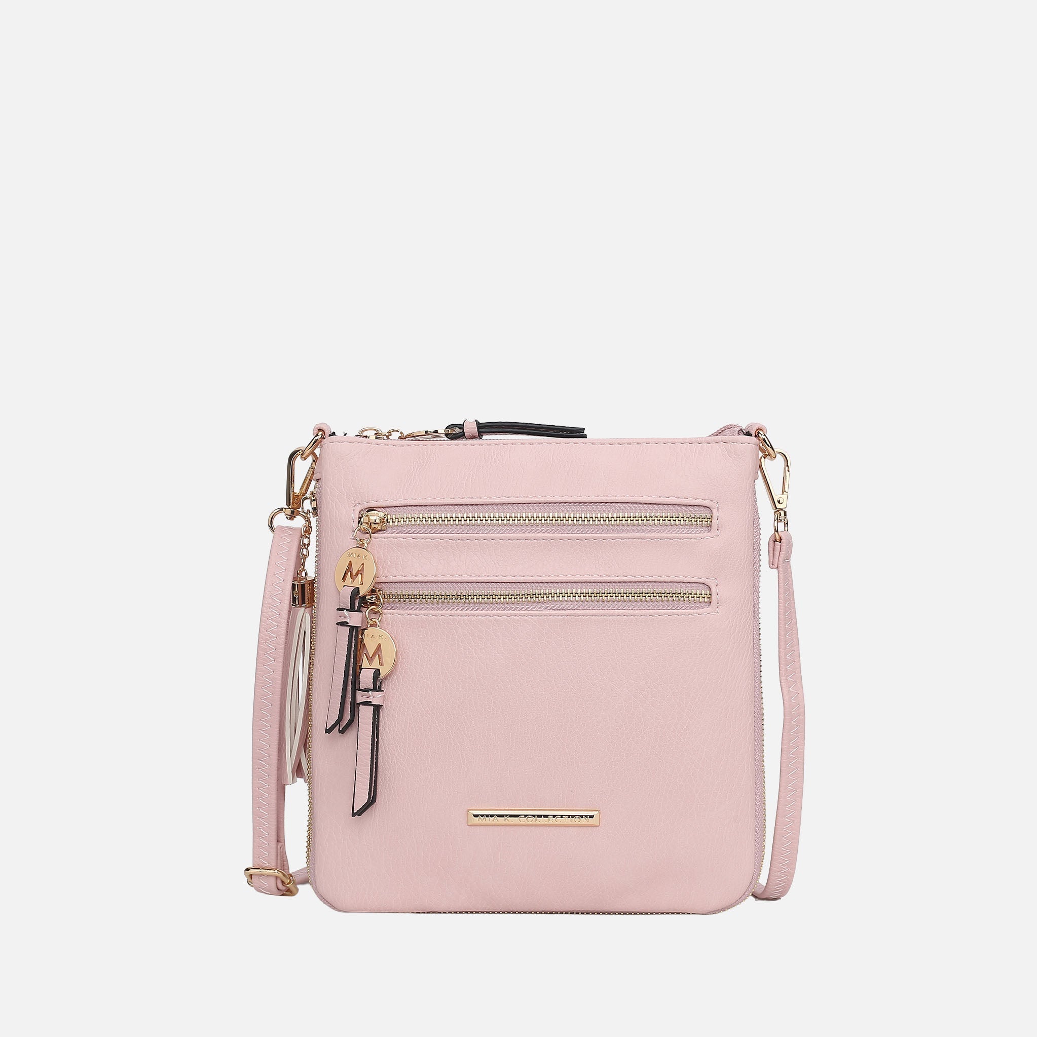 Angelina Expandable Crossbody Bag Beige | Ashley Stewart