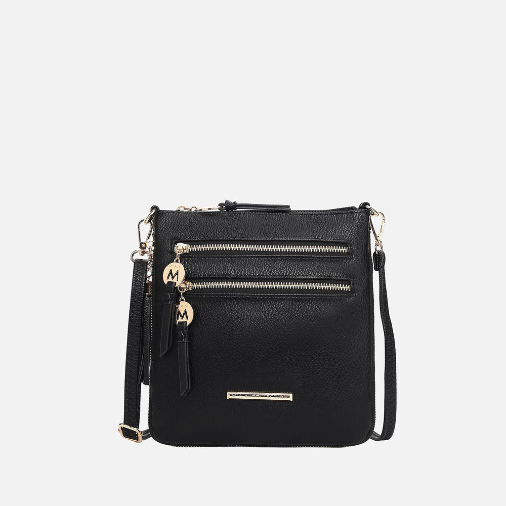 Angelina Expandable Crossbody Bag Beige | Ashley Stewart