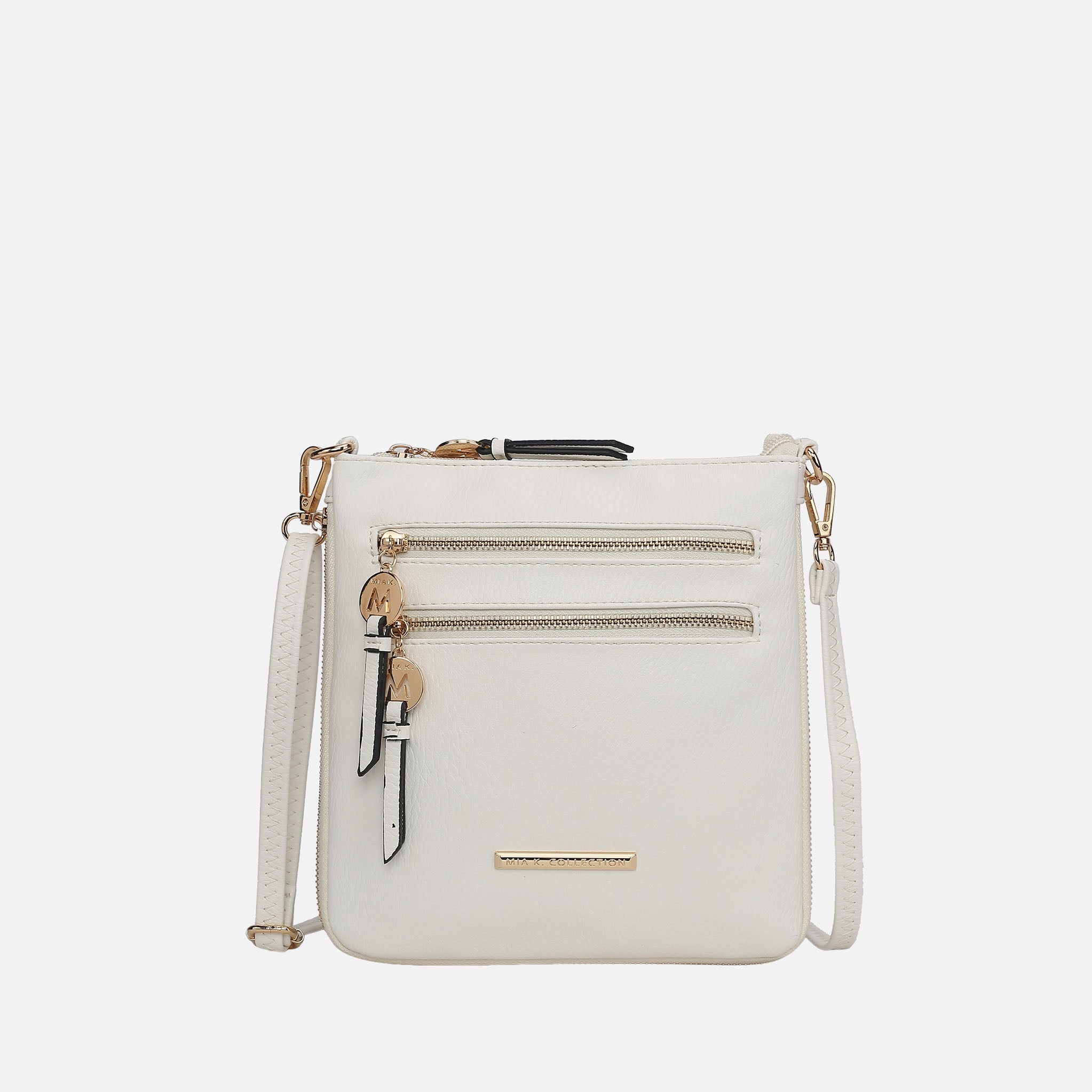 Angelina Expandable Crossbody Bag Beige | Ashley Stewart