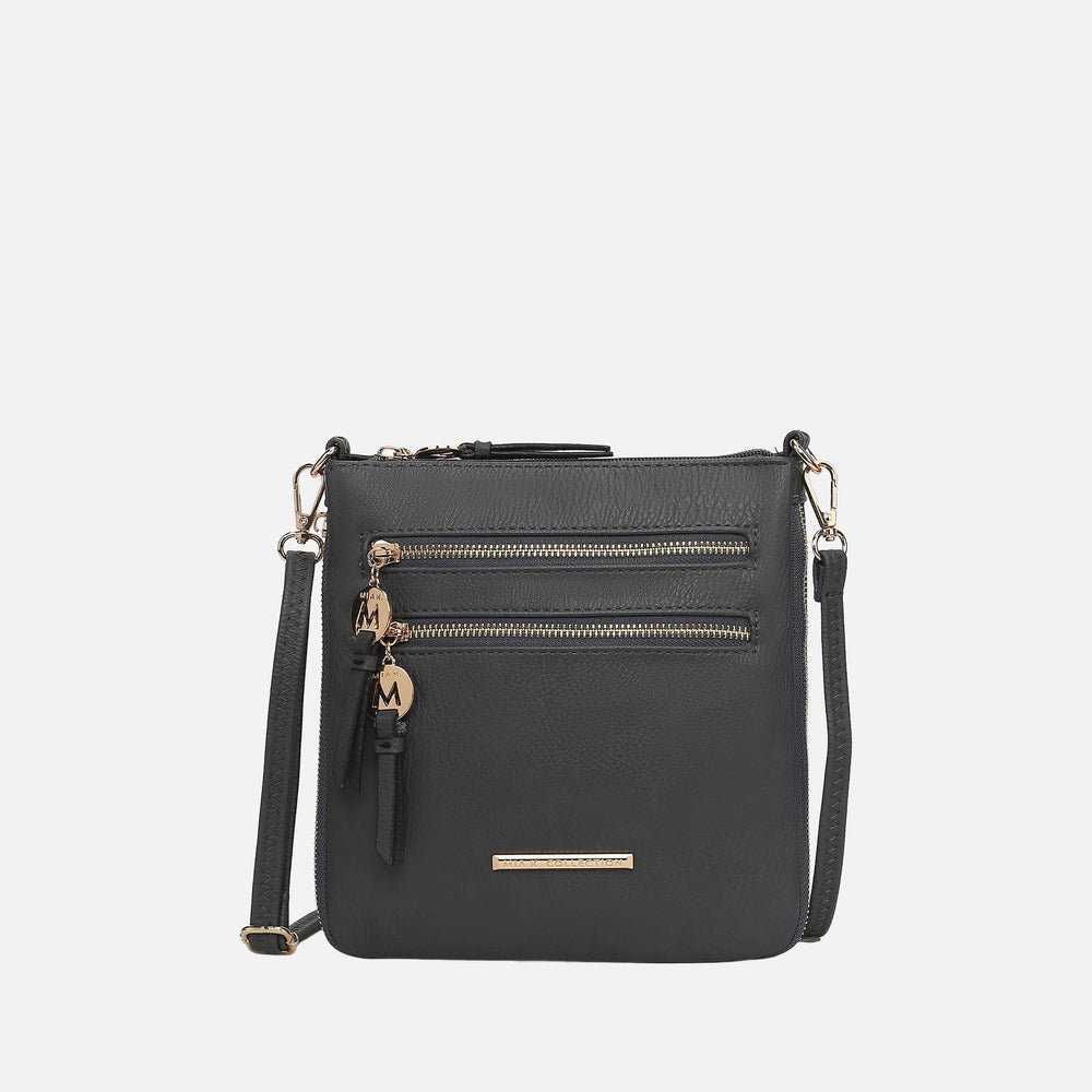 Angelina Expandable Crossbody Bag Beige | Ashley Stewart