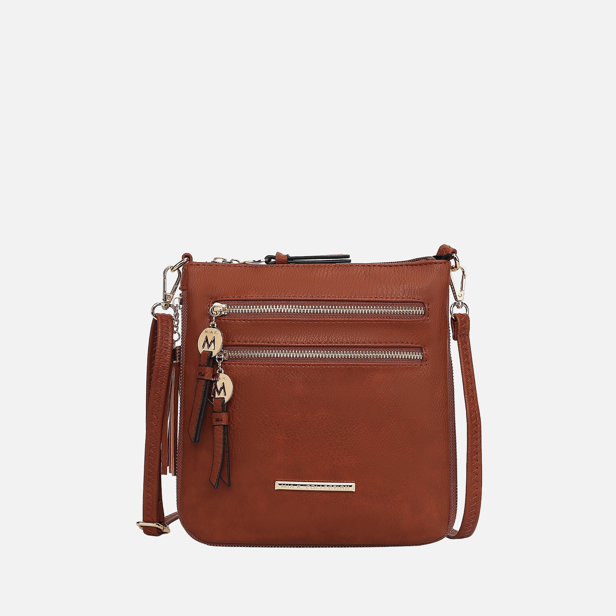 Angelina Expandable Crossbody Bag Beige | Ashley Stewart