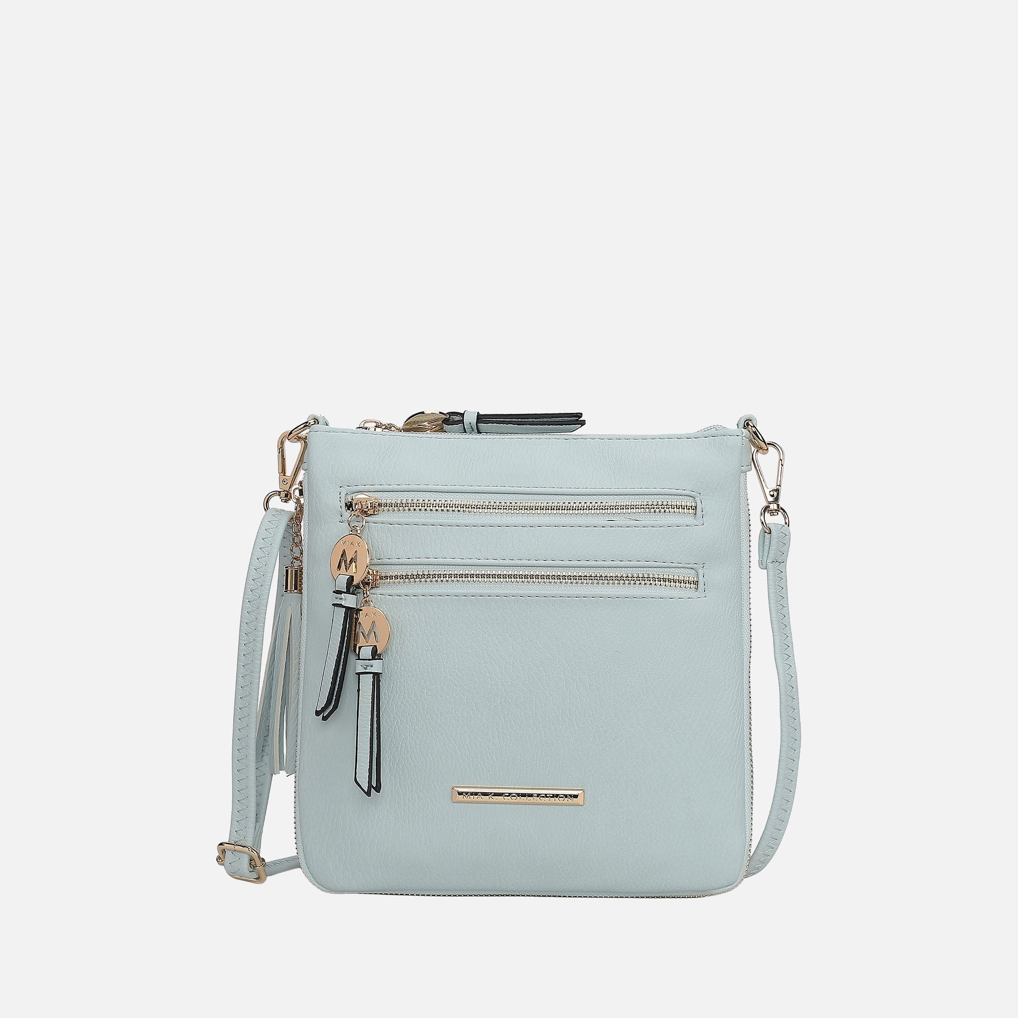 Angelina Expandable Crossbody Bag Beige | Ashley Stewart